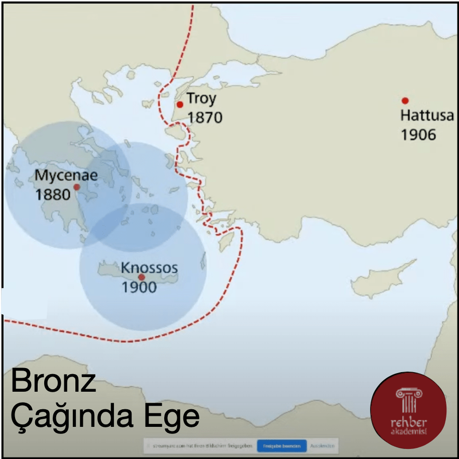 Avrupa Merkezci anlayışın oluşturduğu sanal medeniyet sınırı (Kaynak: Dr. Eberhard Zangger Rehber Akademi Youtube Sunumu)